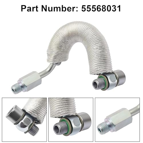 Image of SecosAutoparts 4Pcs Turbo Oil Return Drain & Oil Feed Pipe Kit Compatible with Buick Encore Compatible with Chevy Cruze Sonic Trax 2013-2019 1.4L L4# 55592600 25198546 25200947 55587854