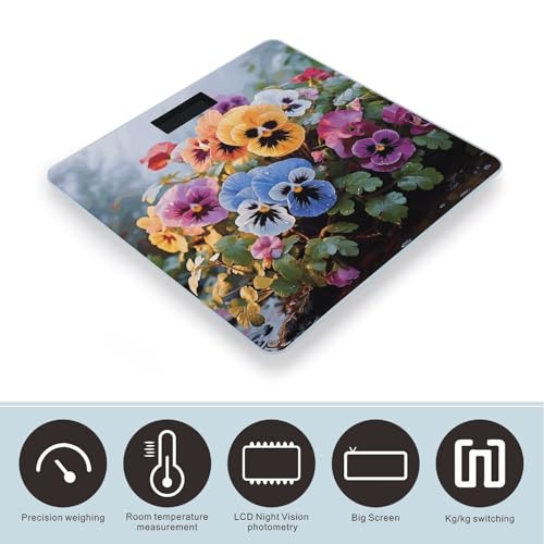 Pansy Flowers Smart Body Weight, Balanza Digital Precisa miniatura 3