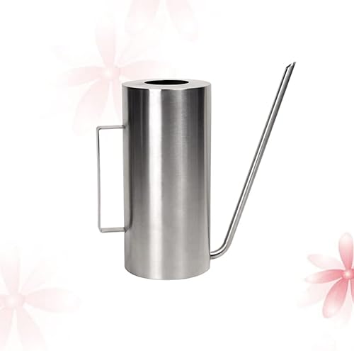 Miniatura 5 de Happyyami Regadera de acero, regadera de metal, boquilla larga, hervidor de agua para plantas en maceta, dispositivo de riego con mango para