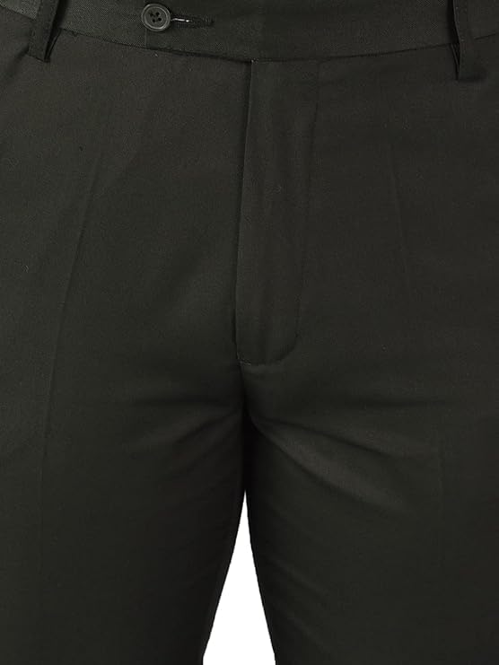 Image of Jack and Jini Formal Pant for Men. Regular Fit, Lightweight, Flat Front, Premium Cotton Polyester Blend Fabric. Office, Party and Casual Wear. Non Stretchable.
