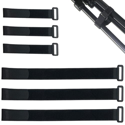 6 piezas bridas reutilizables, velcro ajustable, cables, organización y almacenamiento de cuerdas, adecuado para garajes, talleres, autocaravanas, set de regalo para hombres.