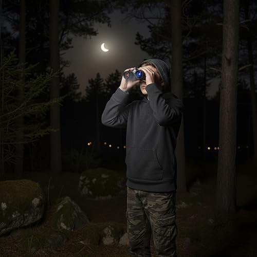 Night Vision Binoculars - Night Vision Goggles with 3" HD Screen, 10x Digital Zoom, 5000mAh Rechargeable Battery, 32GB SD Card & Case – High Definition Wildlife & Camping Camera - Image 8