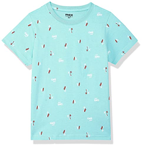 Image of Max Boys Typographic Print Crew Neck T-Shirt