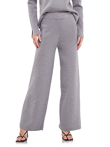 English Factory Women's Knit Wide Pants