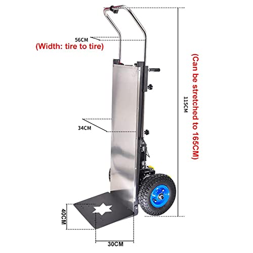 Carretilla eléctrica escalera 1200W 400KG batería removible miniatura 2