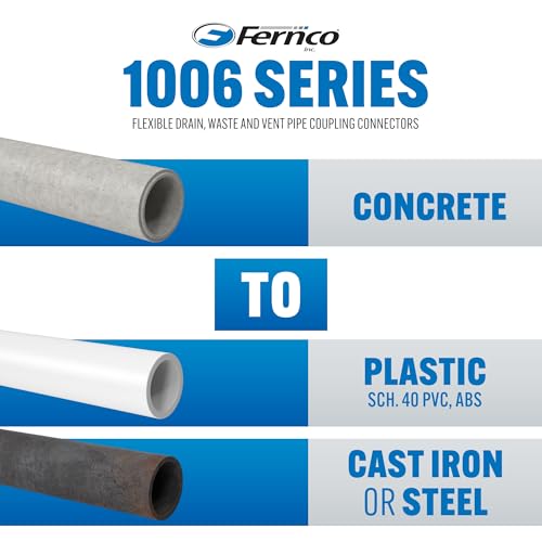Fernco P1006-44 Flex Coupling Concrete to Cast Iron or Plastic by Fernco - Image 3