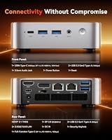 ACEMAGIC AI Mini PC AMD Ryzen AI 9 HX 470 Radeon 890M 32GB LPDDR5X 1TB NVMe SSD, 86 Tops NPU AI PC AI Productivity Mini Workstation, Dual LAN WiFi 7 HDMI DP2.0 Win-11 Pro Type-C USB4 Mini Desktop – Ansicht 7