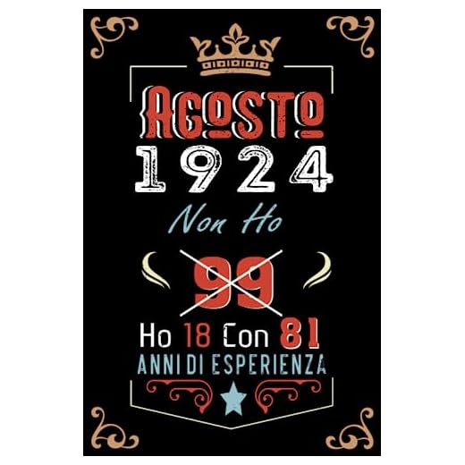 Non ho 99 ho 18 con 81 anni di esperienza: Taccuino| Agosto 99 Regalo di compleanno per uomini donne ragazze ragazzi Compleanno 1924 Personalizzato