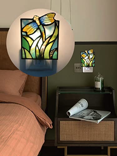 Lámpara de noche de vidrio multicolor para habitación infantil miniatura 5