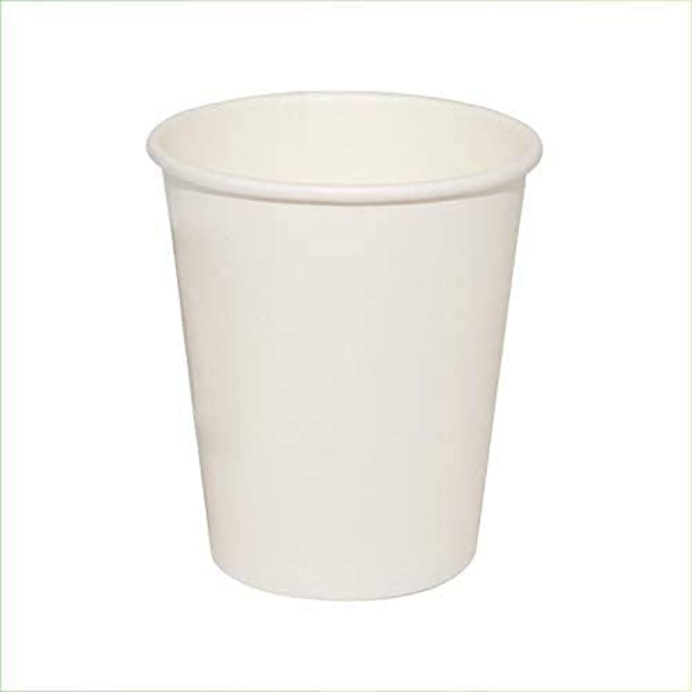 Generico 50 200 500 1000 bicchieri di carta ecofriendly bianchi marroni da 200 ml Cartoncino USA e GETTA Bevande Fredde e Calde Compleanni Feste riciclabili (1000 pezzi bianchi)