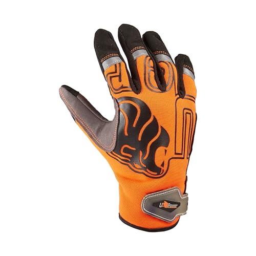 Guantes Upower GP204OF-XL naranjas modelo NIKO gama GP en talla XL de trabajo