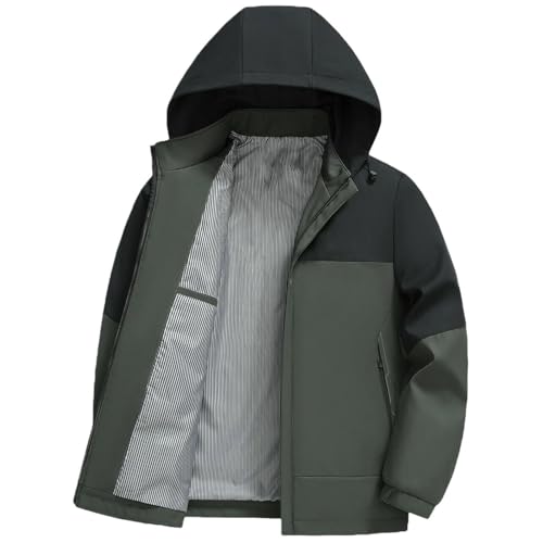 Veste d'automne homme coupe-vent à capuche veste casual travail