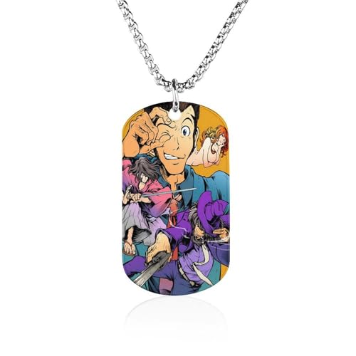 ルパン三世 24 ネックレス ペンダント 四角いペンダント 記念ネックレス ペンダント 男女兼用 可愛い 誕生日 記念日