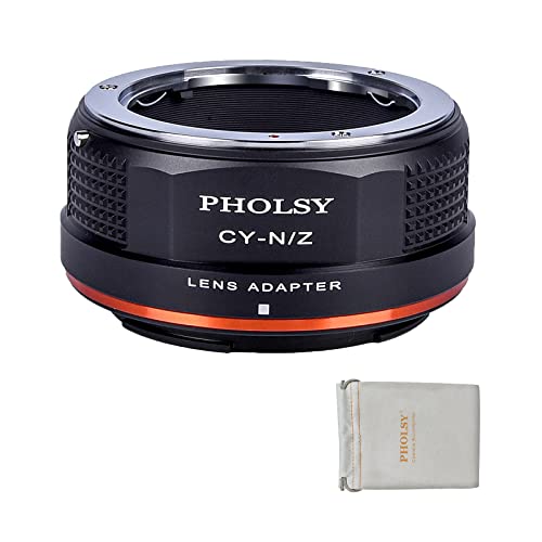 Image of PHOLSY Lens Mount Adapter Compatible with Contax Yashica Mount Lens Compatible with Yashica Contax C /Y to Nikon Z Mount Camera Body Compatible with Nikon Z fc, Z30, Z9, Z6 II, Z7 II, Z6, Z7, Z5, Z50