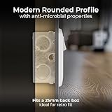 BG Electrical 30W Double Switched Power Wall Plug Socket with Fast Charge, 1 Type A and 2 Type C USB Charging Ports, Round Edge, Nexus 800 Series, White Moulded, 13A, 822UACC30 - Image 5