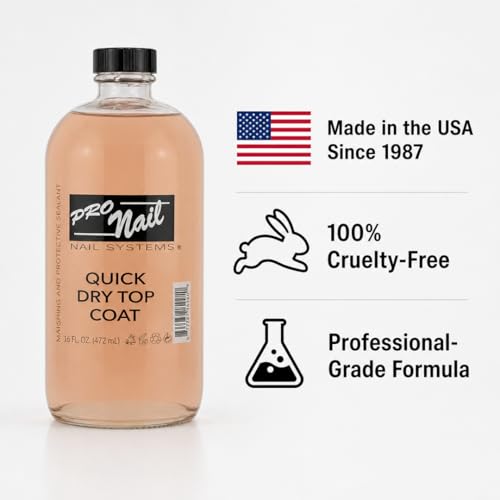 Top Coat PRONAIL de secado rápido y alto brillo 16 oz miniatura 7