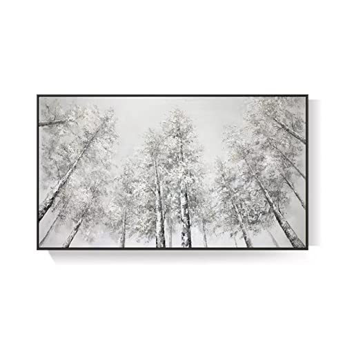 Peinture moderne foret pour masquer un mur vide avec elegance