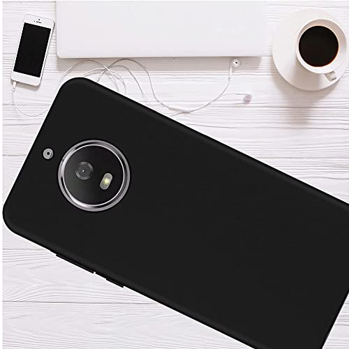 Image of Mobile Back Cover Case for Moto G5S (Silicone Case|CameraProtection|Black SC1510)