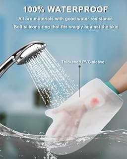 EuyiHlybt Protection Platre Main Adulte, Imperméable Protection Main Platre pour Douche, Protecteurs de Plâtre Doux et Confortables pour le Poignet, le Doigt, Sac de Plâtre Réutilisable