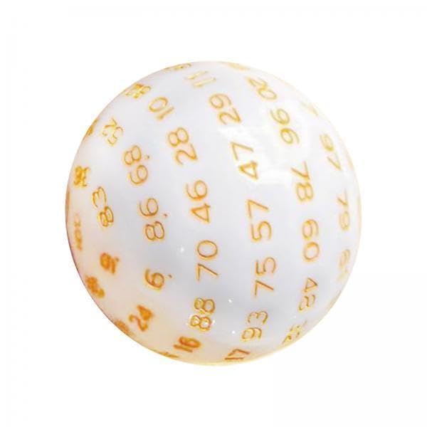 Toy 5x100 Sided Dice Acrylic Compact Large D100 Dice for Board Game Table Game Yellow Game Pieces, Parts-image-35