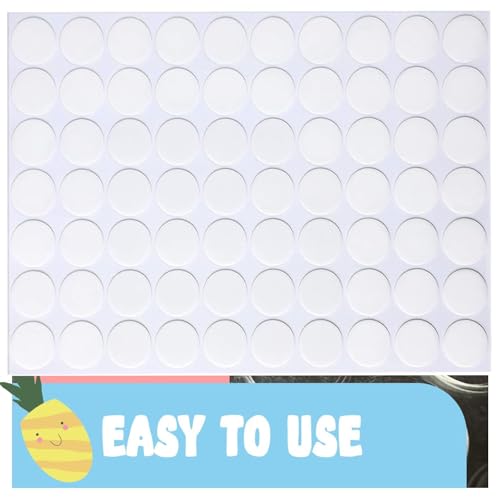 Image of DIY Crafts Double Sided Tape for Walls, Picture Hanging Strips Removable Mounting Dots Adhesive Heavy Duty, Removable for Art Craft, Decoration, Party Supplies, Multipurpose White Pcs :- (101)