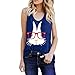 Produktbild Hniunew Oster T-Shirt Hase Print Damen Shirt ÄRmellose, Lose Tanktops Bauchfreie Freizeitweste Sommer Atmungsaktive Yoga Top Nahtlos Training Laufen Wandern Shirts Oberteil