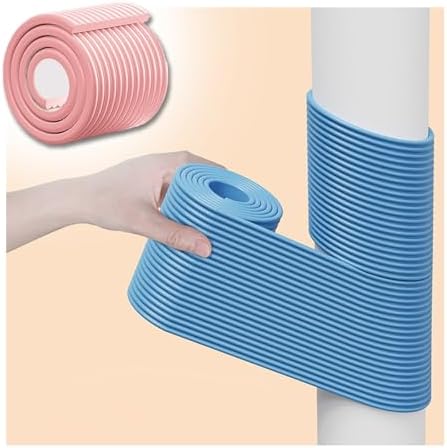 Basketball Hoop Pole Padding - Durable Wrap Around Safety Pad for Plumbing & Garage Poles - Outdoor Court Column Pad - Multiple Sizes & Colors Available (Gray, 1pc)