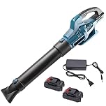 Soffiatore Professionale 6 Velocità Batterie 88V Soffiatore di foglie elettrico senza fili Cura del Giardino e la Rimozione di foglie e Polvere