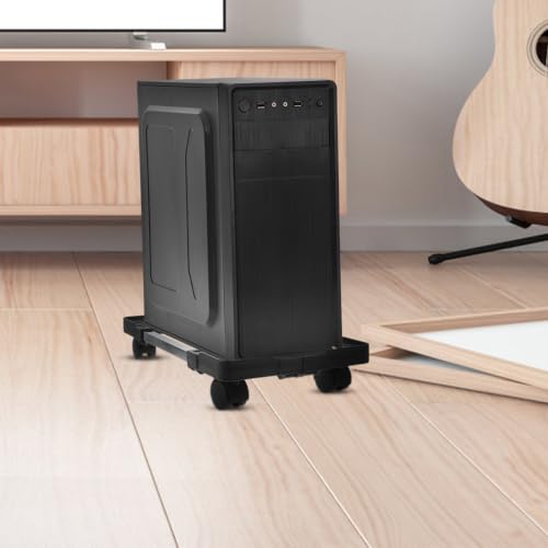 Soporte móvil para torre de CPU ARTIBETTER, con ruedas, ajustable (40-52 cm), para escritorio y oficina en casa miniatura 5