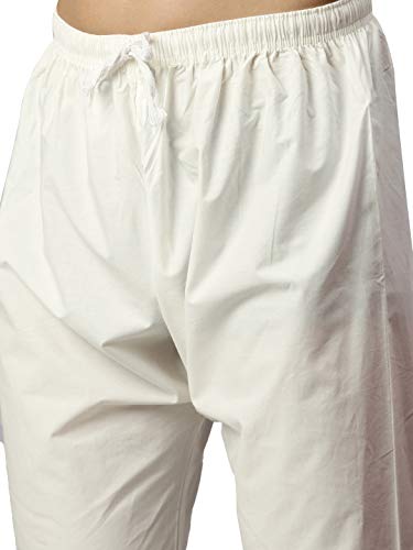 Image of Manyavar Men's Cotton Blend Chikankari Kurta Set (2pcs)