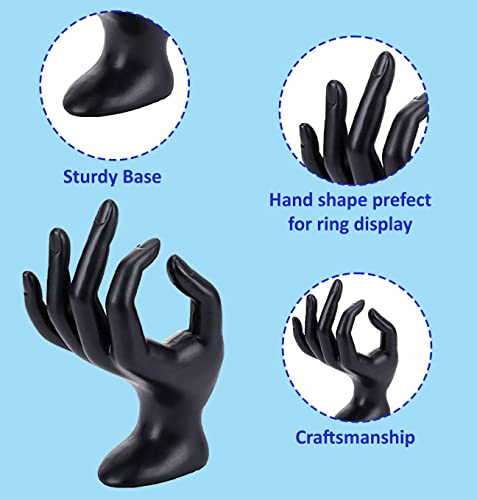 Image of SYGA Ring Holder Hand Shape Plastic Jwellery Stand
