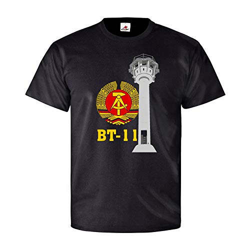 BT-11 Tour d'observation DDR NVA T-shirt Noir X-Large vêtement motif Wachturm Beton