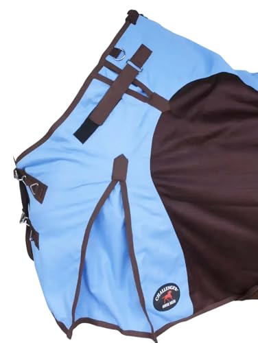 Image of 1200D Horse Turnout Blanket Waterproof, Breathable, Heavy-Weight Winter Blanket with 300g Fill, Ripstop Outer Shell