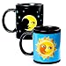 Color Changing Thermometer Heat Changing Mug Magic Sensitive Porcelain Coffee Cup - 10 OZ (Moon)