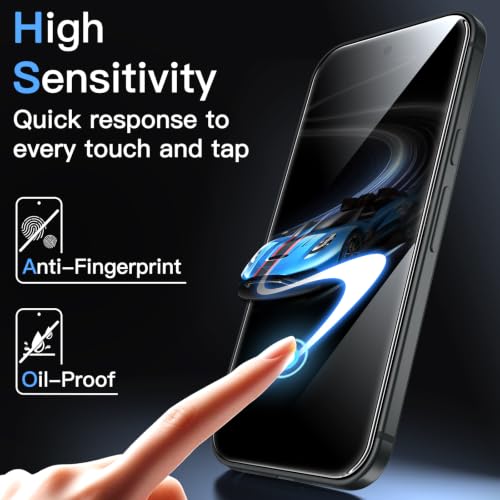 Image of JETech Screen Protector Guard for Google Pixel 11 Pro XL, 3-Pack | 9H+ Shatterproof Tempered Glass, Easy Installation, Fingerprint Unlock Compatible, High Clarity, Anti-Fingerprint