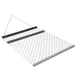 4 FT x 5 FT ATV Chain Drag Harrow, Heavy Duty Landscape Harrow Rake for Soil Preparation, Seeding & Gravel Driveway Leveling, Compatible with ATV, UTV & Tractor