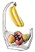W Home Jiallo Silver Fruit basket with Banana Hanger