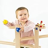 Trihorse Kugelbahn MAXI ab 1 Jahr mit 6 Figuren, sehr stabiles Premium Holzspielzeug made in EU - 6