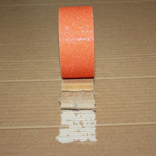 Image of Anti Slip Tape 2 Inch Wide, Waterproof Grip Adhesive Tape, Heavy Duty High Traction Friction for Indoor /Outdoor Steps (33 Ft /Orange).