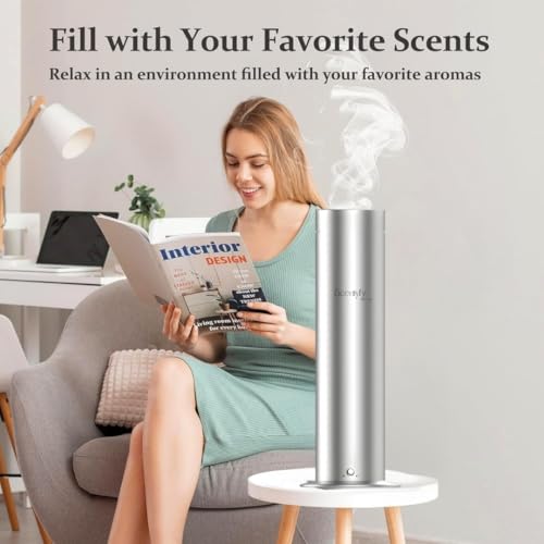 Image of STARQ Halo Luxury Smart Air Scent Diffuser Waterless Aroma Machine Cold Atomization Ultra Quiet No Heat for Office Home Gym & Hotel Includes Complimentary 100ml Starter Pack Perfumes