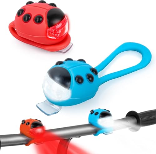 2 Stück Kinder-Scooter-Licht， LED-Licht für Rucksäcke bietet mit 3...