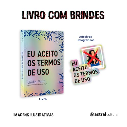 Eu aceito os termos de uso + Adesivos holográficos: