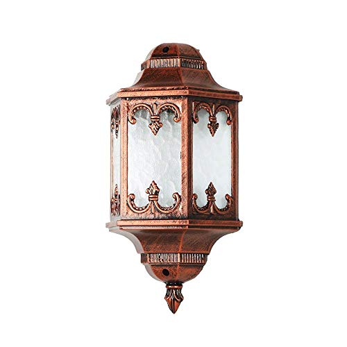 Lumière murale extérieure étanche E27 lanterne bronze pour porche