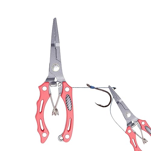 Alicate de pesca portátil - Alicate de ponta de agulha de pesca de aço inoxidável à prova de ferruge