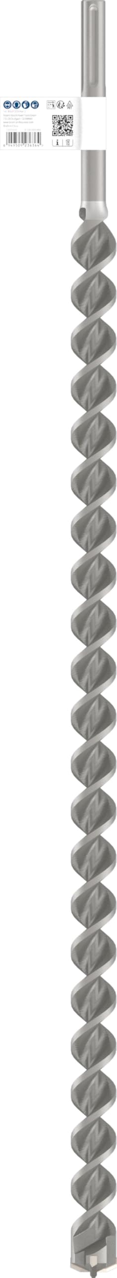 Bosch 1x Foret PRO SDS max-4 (pour Béton armé, Bloc de construction en béton, Ø 35,00 mm, Professional Accessoire Marteau burineur)