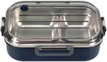 Portable Lunch Box, Stainless Steel Compartment Fruit Lunch Box, Outdoor Fresh Bento Box for Work, Picnic, Camping, Beach (Color : a)