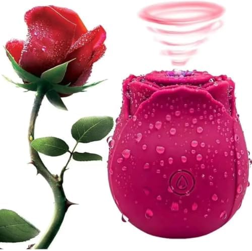 Vibrador Sugador de Clitóris Estimulador em Formato de Rosa 10 Mo...