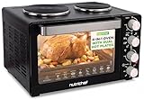 NutriChef 30 Quart Kitchen Convection Oven & 2 Burner Cooker...