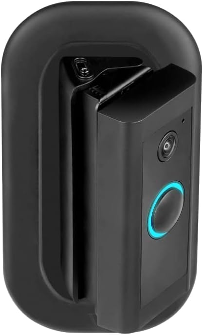 Wasserstein 35° to 55° Horizontal Adjustable Angle Mount and Wall Plate Compatible with Ring Video Doorbell Wired