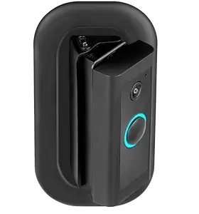 Wasserstein 35 degree to 55 degree Horizontal Adjustable Angle Mount and Wall Plate Compatible with Ring Video Doorbell Wired